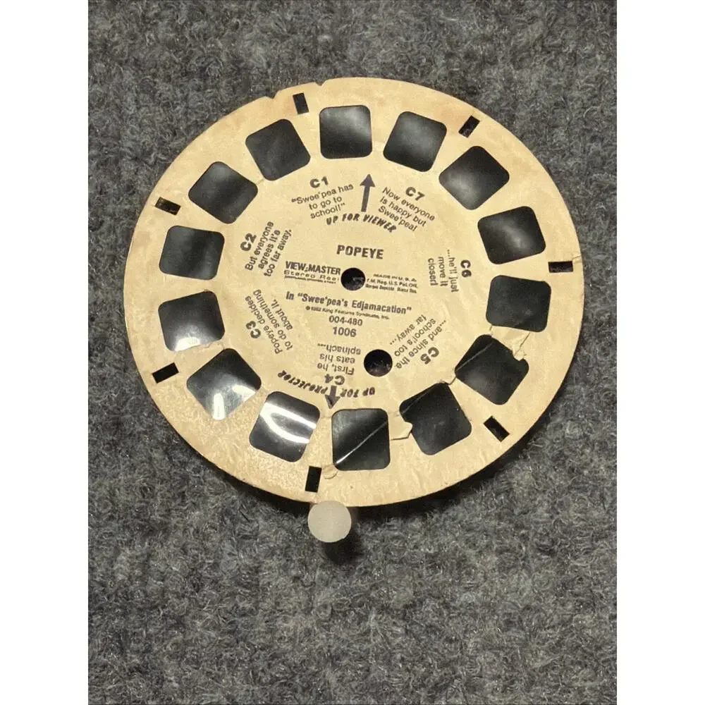 Vintage 1940s Sawyer’s View-Master Stereoscope 3D Viewer w/ Box & Disney, Scooby